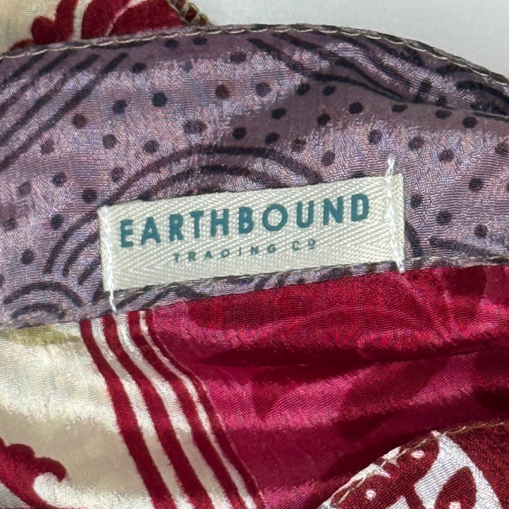Earthbound | Boho Wrap Skirt | Patchwork Print Midi Skirt | OS - Picture 8 of 11
